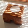 mini wooden candle holder single 1