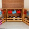 wooden coffee tea 3 mug rack 1